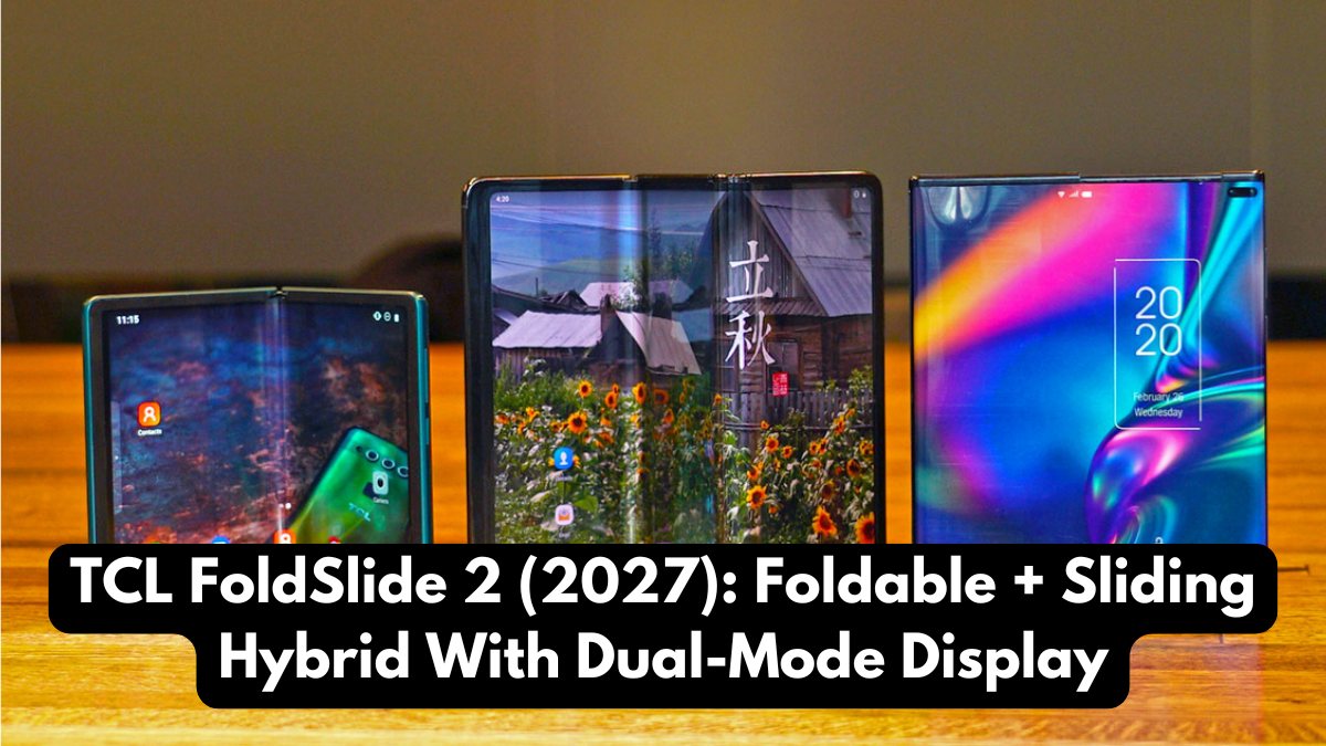 TCL FoldSlide 2 (2027): Foldable + Sliding Hybrid With Dual-Mode Display