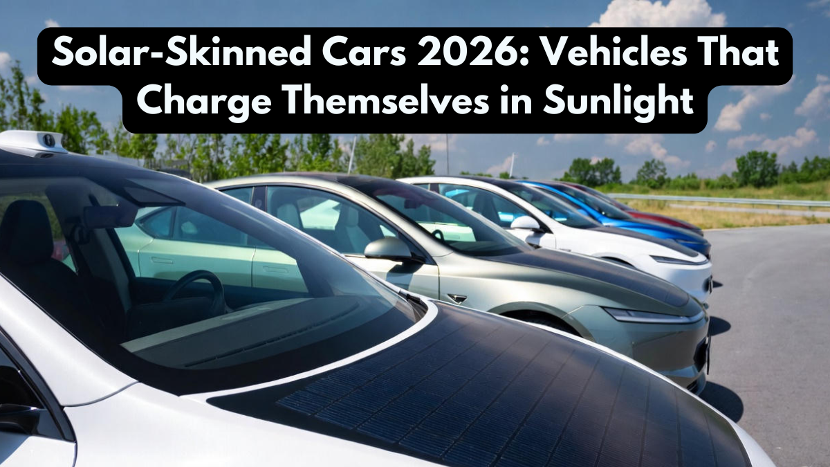 Solar-Skinned Cars 2026: Vehicles That Charge Themselves in Sunlight