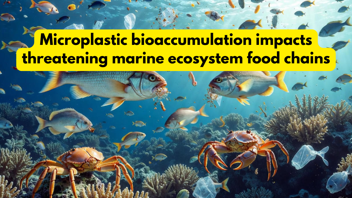 Microplastic bioaccumulation impacts threatening marine ecosystem food chains