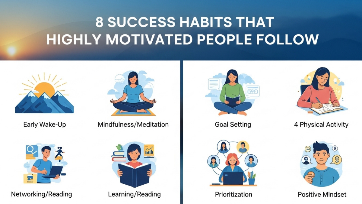 8 Success Habits That Highly Motivated People Follow